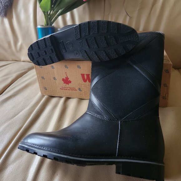 S1 new Kids rubber boots with X design - lined made in Canada Weather Guard's - Picture 2 of 4